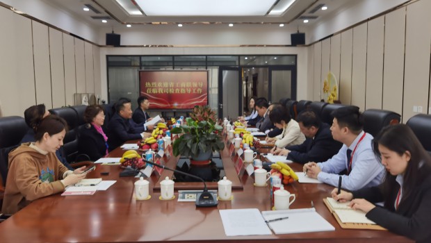 甘肅省委統(tǒng)戰(zhàn)部副部長(zhǎng)、省工商聯(lián)黨組書記茍?zhí)旌暌恍猩W臨蘭州亞太集團(tuán)檢查指導(dǎo)工作